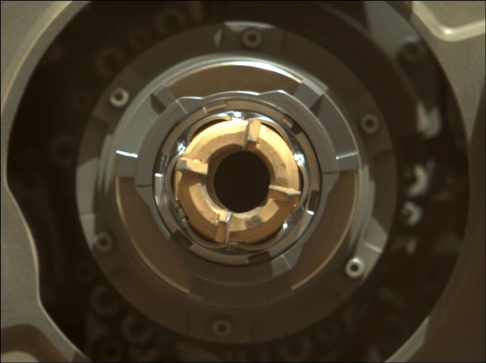 Titanium tube without visible rock samples