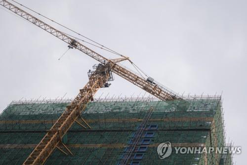중국 광둥성 헝다그룹 아파트 건설현장
