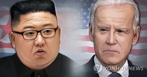 김정은 북한 국무위원장(왼쪽)과 조 바이든 미국 대통령