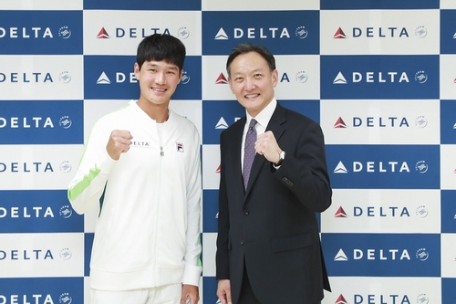 한국 테니스 간판 권순우, 델타항공과 후원 계약