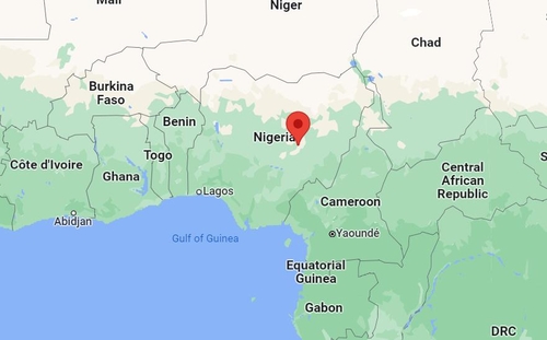 나이지리아 중부 플래토주(붉은 화살표)