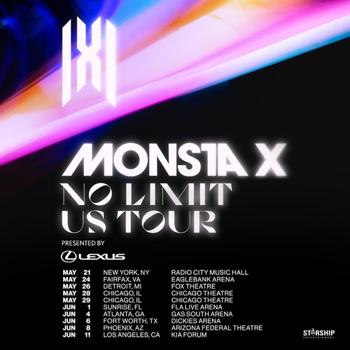 몬스타엑스, 미국 투어 시작…9개 도시서 총 10회 공연