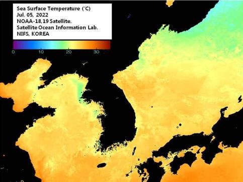 바다 표면 온도 위성 자료