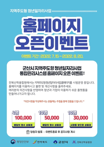군산시, '지역 주도형 청년 일자리 사업' 원스톱 서비스