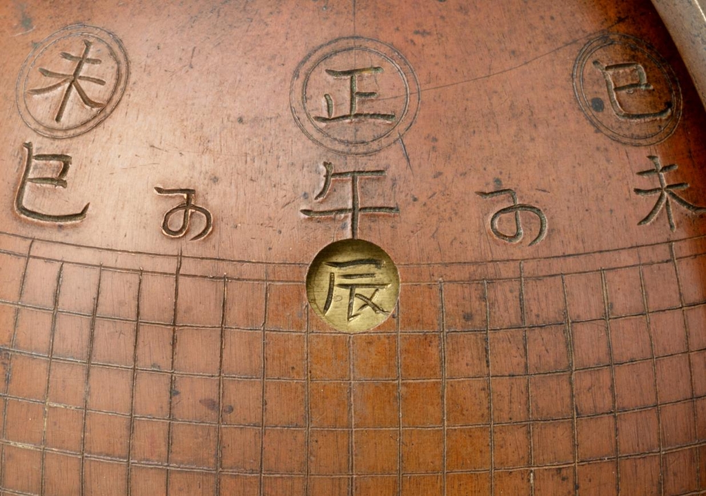 시보창(時報窓)과 시보창에 표시된 십이지의 시간 표시