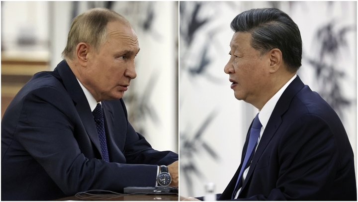 시진핑(오)·푸틴(왼) 회담 개시…우크라 개전 후 첫 만남