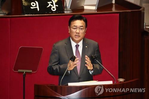 국민의힘 정진석 비대위원장, 교섭단체 대표연설