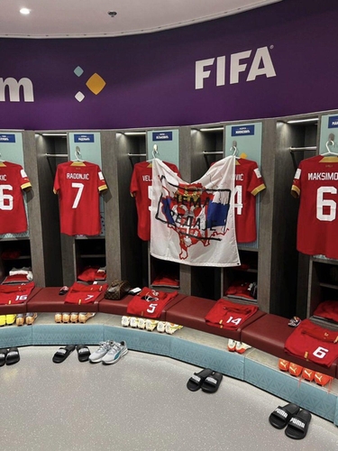 [월드컵] FIFA, 코소보 관련 깃발 라커룸에 건 세르비아 징계 절차 착수