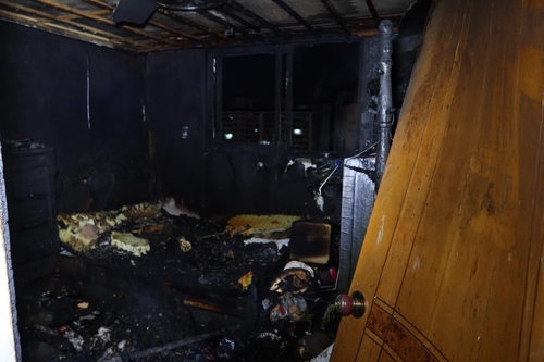 부산 해운대 아파트 불…주민 21명 대피