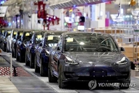 테슬라 중국산 전기차 작년 12월 판매, 5개월 만에 최저