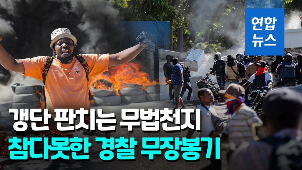 [영상] '무법천지' 아이티…전·현직 경찰까지 무장봉기 - 2