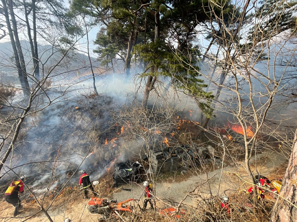 인천 서구 왕길동 야산 화재 