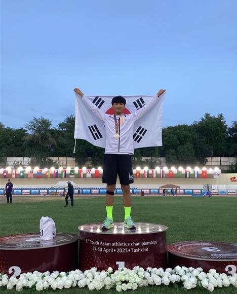 김은교, 아시아청소년육상선수권 남자 세단뛰기 2위