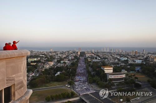 지난해 쿠바 아바나에서 열린 노동절 행진