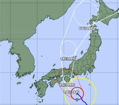 태풍 7호 '란' 내일 일본 상륙 예상…신칸센·항공편 잇단 취소(종합)