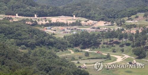 경북 성주 주한미군 고고도 미사일방어체계(THAAD·사드) 기지