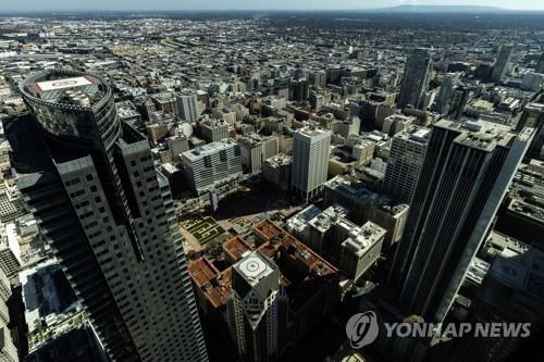 미 캘리포니아주 로스앤젤레스(LA) 도심 건물군