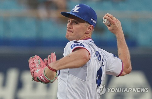 뷰캐넌의 삼성 시절 투구 모습