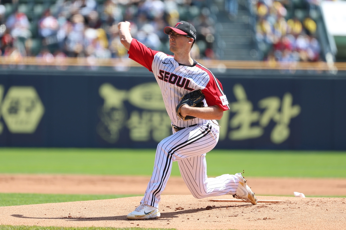 LG 일시대체 외국인 투수 코엔 윈, KBO 데뷔전서 6이닝 3실점