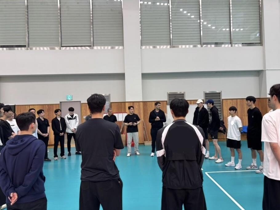 진천선수촌에 소집된 배구 남자대표팀 