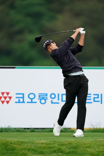 정유준의 티샷.