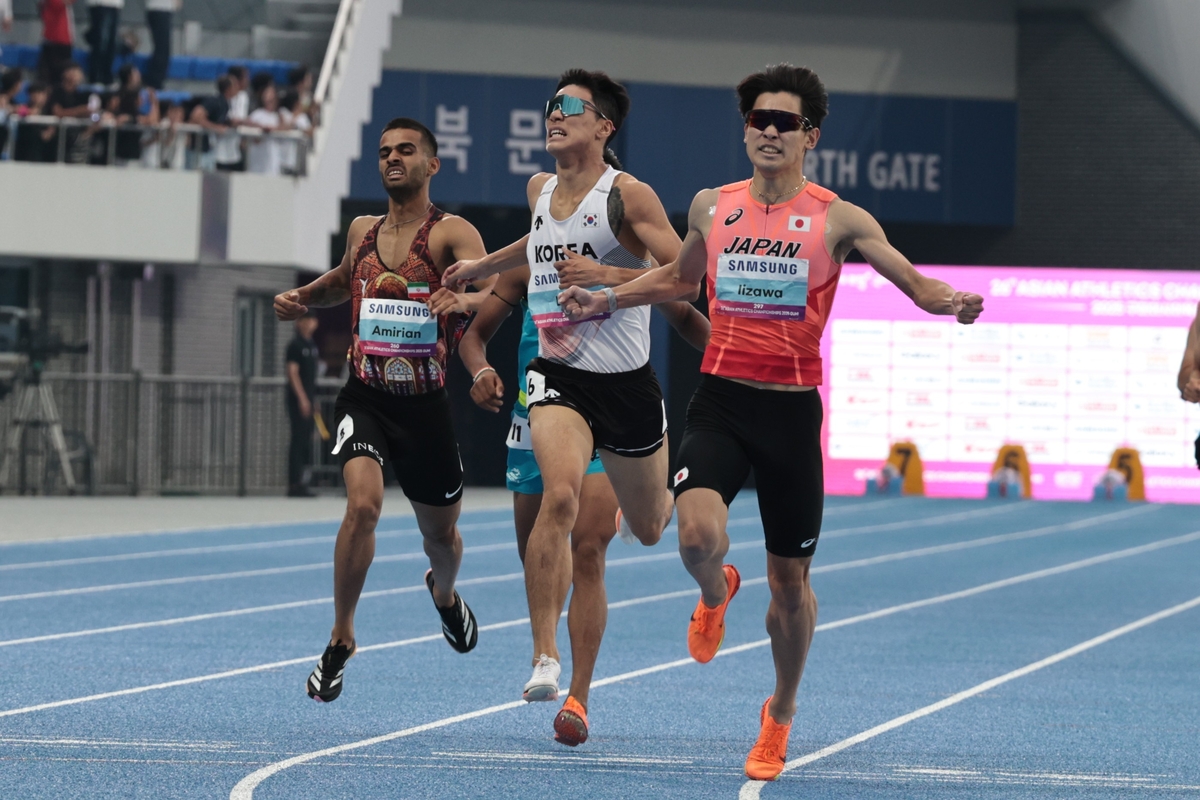 이재웅, 아시아육상 남자 1,500ｍ 2위…이번 대회 한국 첫 메달(종합)