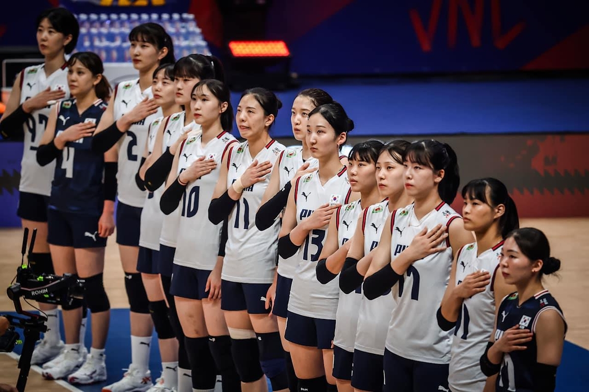 'VNL 잔류 목표' 여자배구, 7일 올림픽 챔프 이탈리아와 2차전