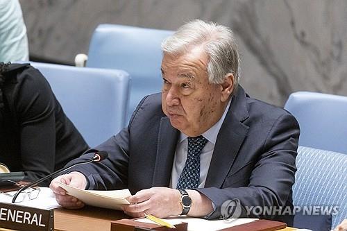 유엔총장 "가자 참상, 세계 양심에 도전하는 도덕적 위…