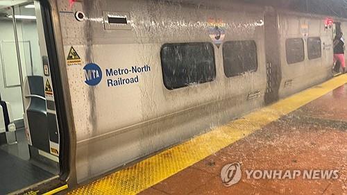 미 동부 또 폭우…뉴욕 물난리에 도로 폐쇄·지하철 운행…