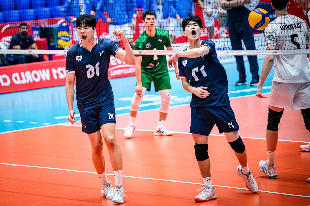 U-21 남자배구, 세계선수권서 카자흐스탄에 패하고도 16강 진출