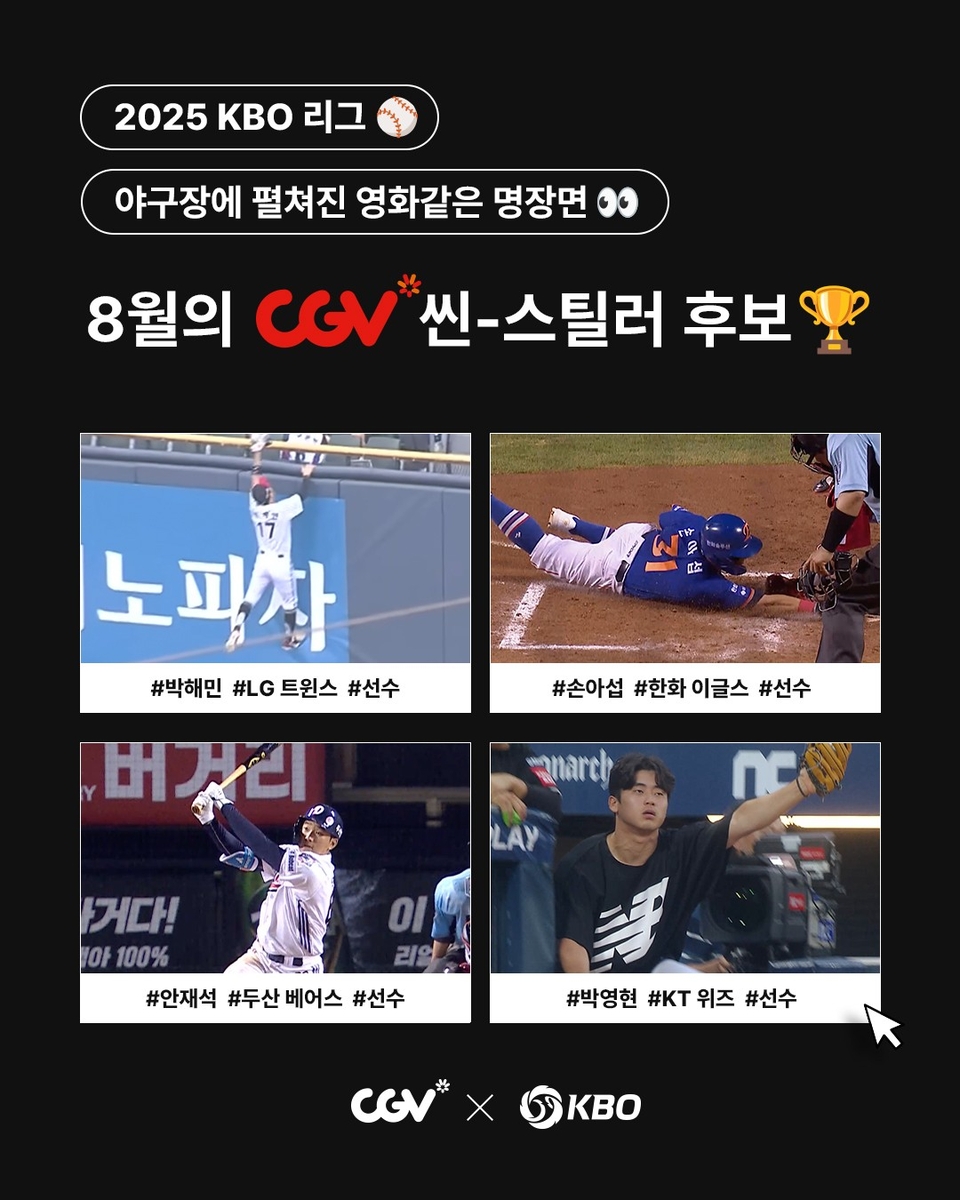 '홈런 강탈' 박해민부터 '끝내기' 안재석까지…8월의 씬스틸러는