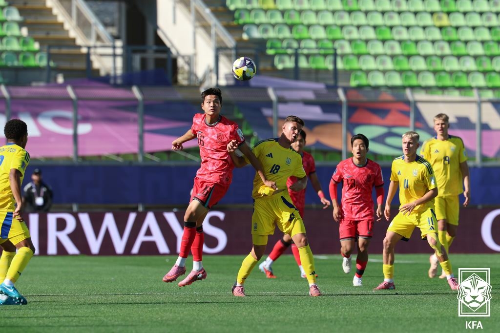 아! 오프사이드…한국, U-20 월드컵 1차전서 우크라에 1-2 석패
