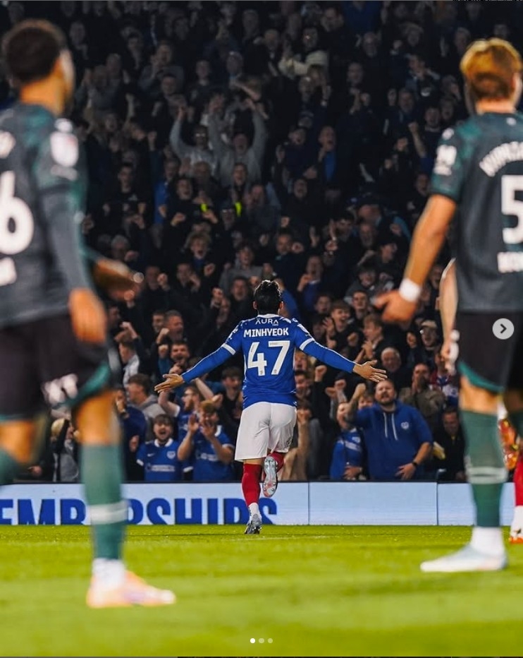 양민혁 시즌 첫 득점포…포츠머스, 왓퍼드와 2-2 무승부