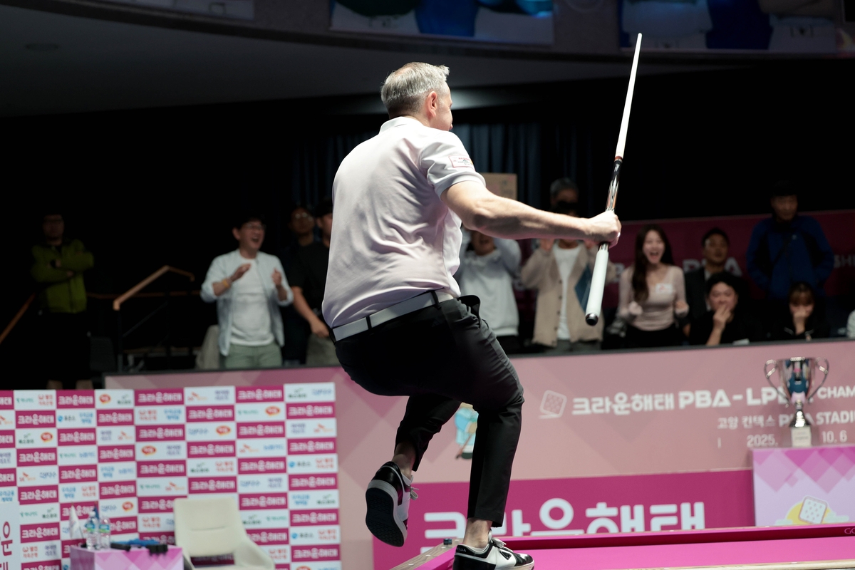 레펀스, 3년 10개월 만에 프로당구 정상…"인생 최고의 순간"