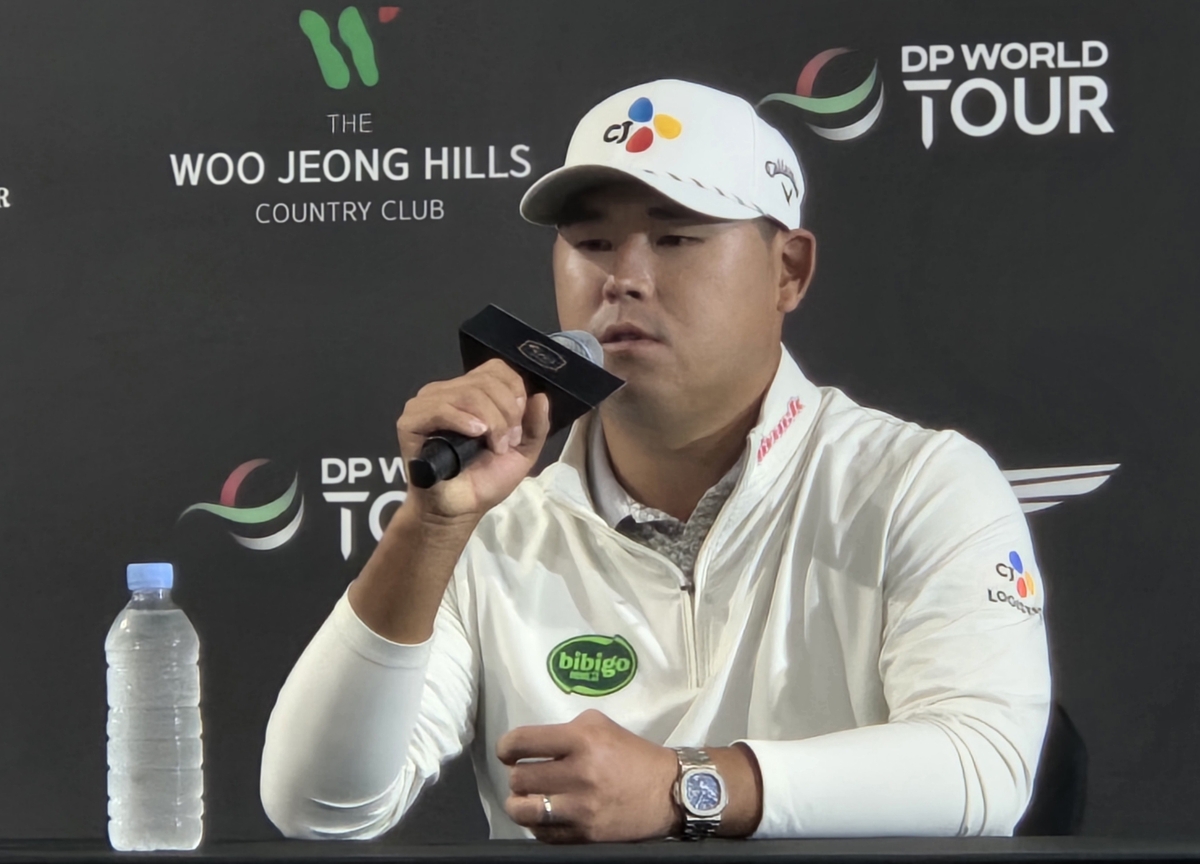 기자회견 참석한 김시우