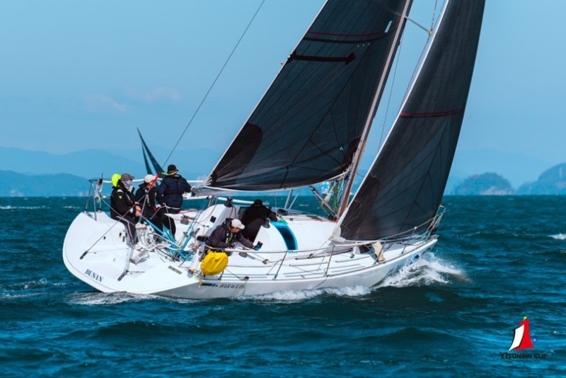 국제요트대회 경기 장면