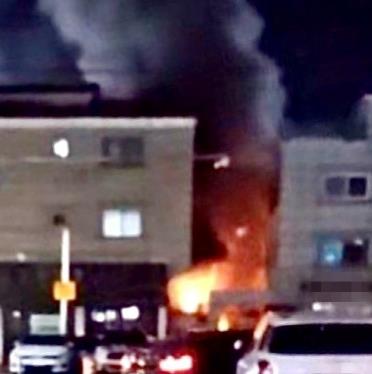 불이 난 상가주택