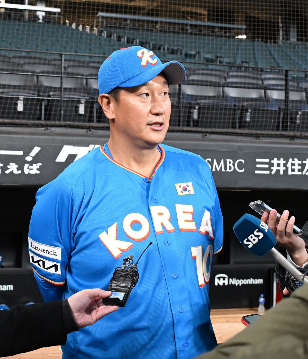 인터뷰하는 이대호