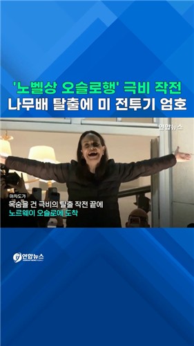  베네수 노벨상 수상자 &apos;극비탈출&apos;…목선 탈출에 美전투기 엄호