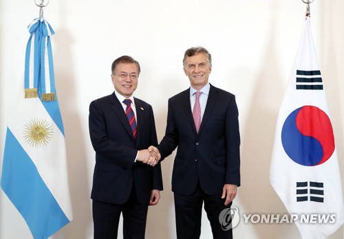 Los Lideres De Corea Del Sur Y Argentina Se Reunen Por 1Âª Vez En 14 Anos Agencia De Noticias Yonhap