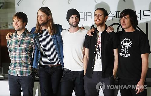 Maroon 5 celebrará un concierto en Seúl en noviembre