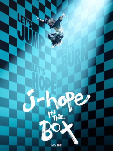 La foto, proporcionada por Big Hit Music, muestra un póster del documental sobre la producción del álbum como solista de J-hope, titulado "j-hope IN THE BOX". (Prohibida su reventa y archivo)
