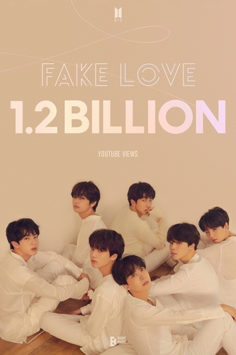 El videoclip de 'Fake Love' de BTS supera los 1.200 millones de visualizaciones en YouTube