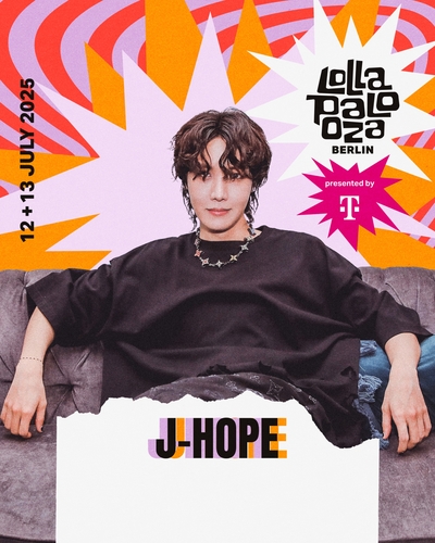 En esta fotografía, sin fechar, proporcionada por el festival Lollapalooza Berlin, se muestra a J-Hope de BTS. (Prohibida su reventa y archivo) 