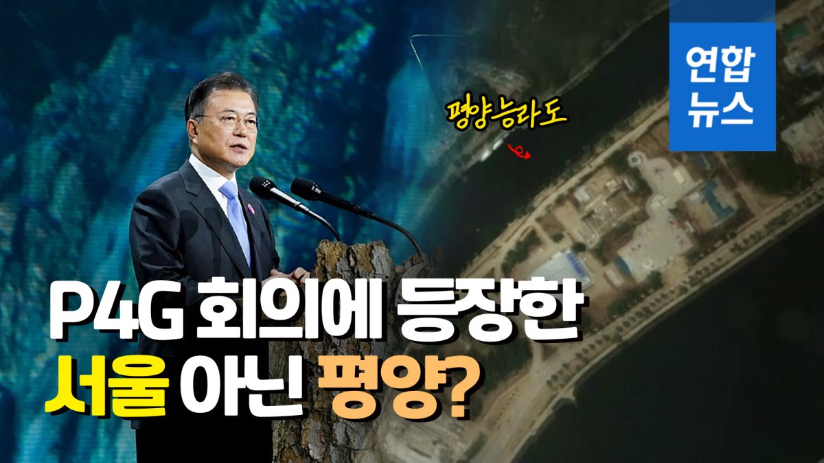 [영상] P4G 정상회의에 등장한 평양 지도 논란…靑 "외주업체 실수"