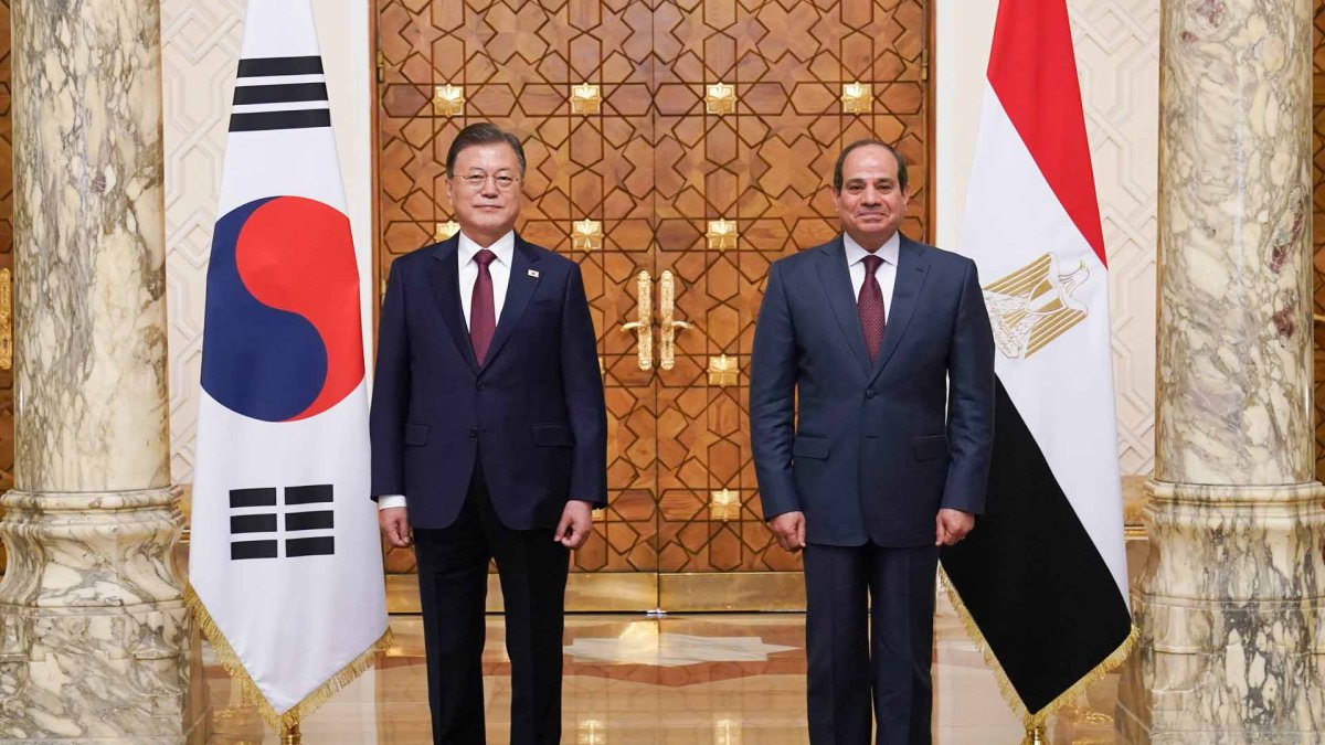 Moon et le dirigeant égyptien vont travailler à l'acquisition de l'obusier sud-coréen K-9