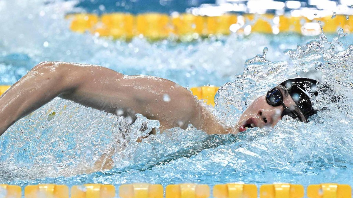 韓国・黄宣優　世界水泳男子２００自由形で銀メダル（６月２１日）
