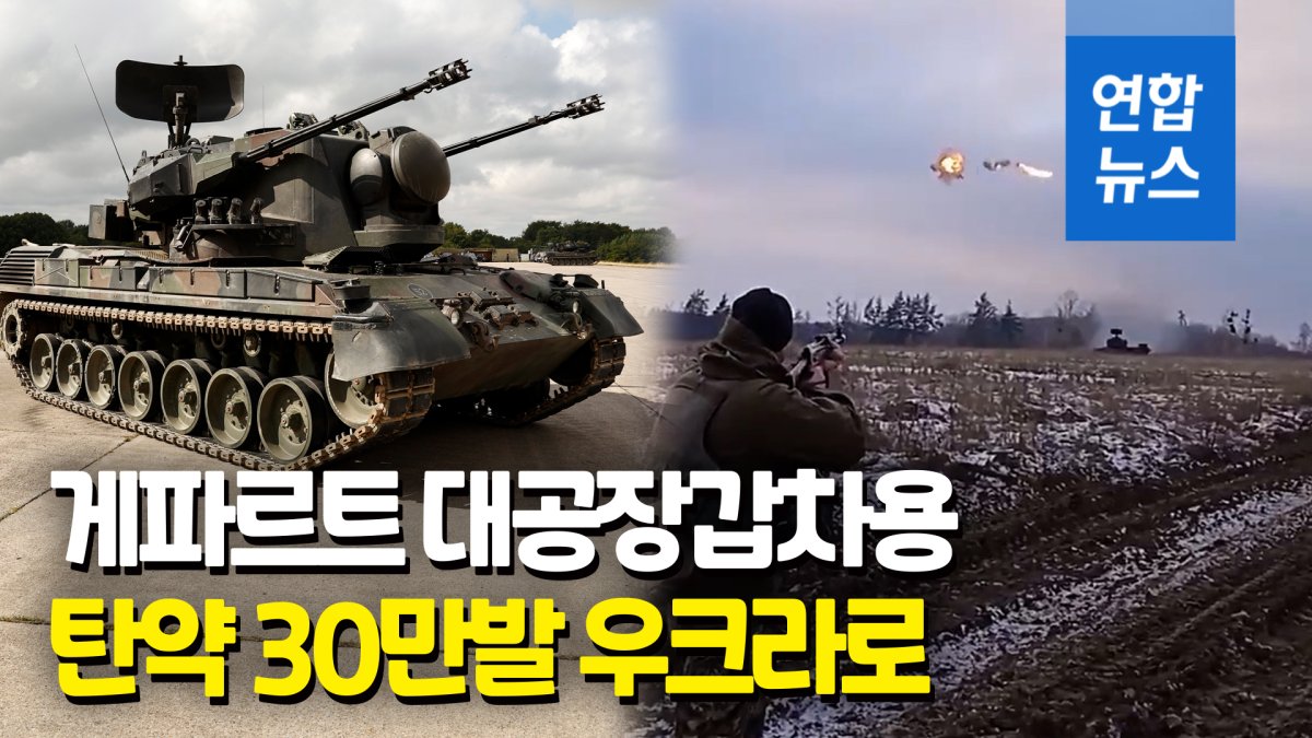 [영상] 더 강경해진 독일…"게파르트 대공장갑차 탄약 30만발 우크라로"