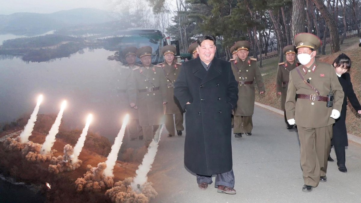 북한 김정은, 미사일 부대 일제사격 참관…"적 비행장 겨냥"