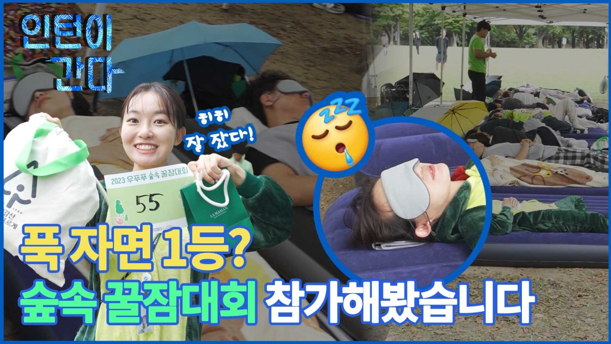 [인턴이간다] 푹 자면 1등? 숲속 꿀잠대회 참가해봤습니다
